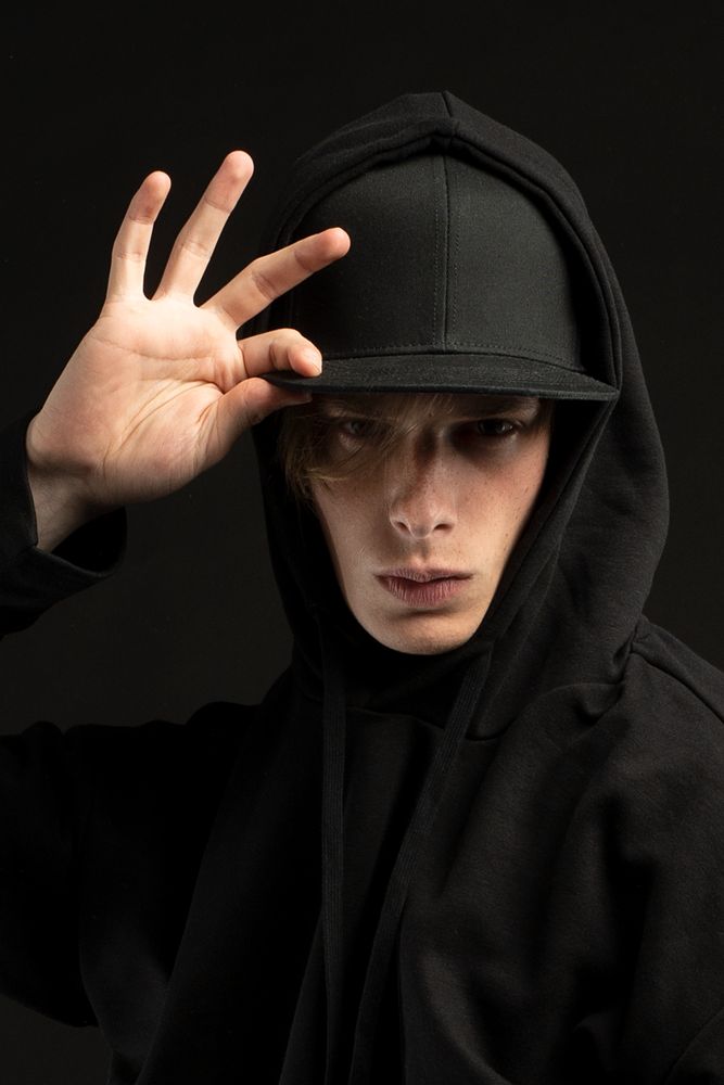 Бейсболка C2, черная — изображение 6