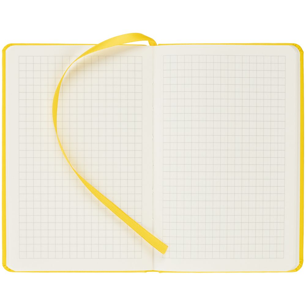 Блокнот Cluster Mini в клетку, желтый — изображение 5