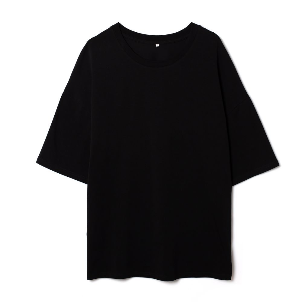 Футболка унисекс оверсайз Crosstown, черная — изображение 2