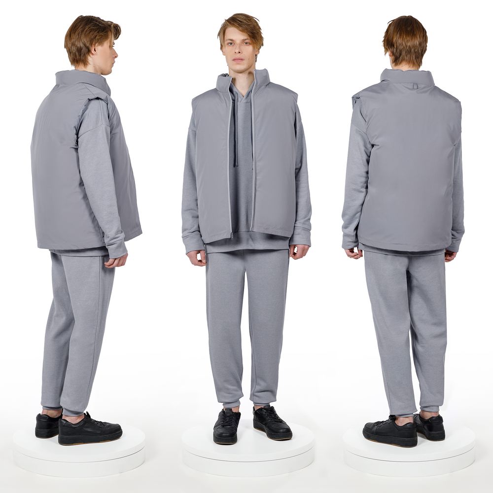 Жилет двусторонний V2, серый — изображение 10