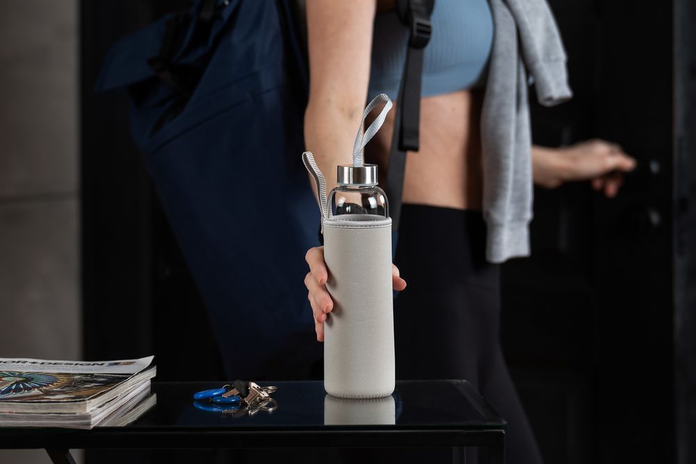 Бутылка для воды Sleeve Ace, серая — изображение 6