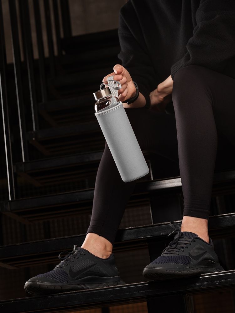Бутылка для воды Sleeve Ace, серая — изображение 7