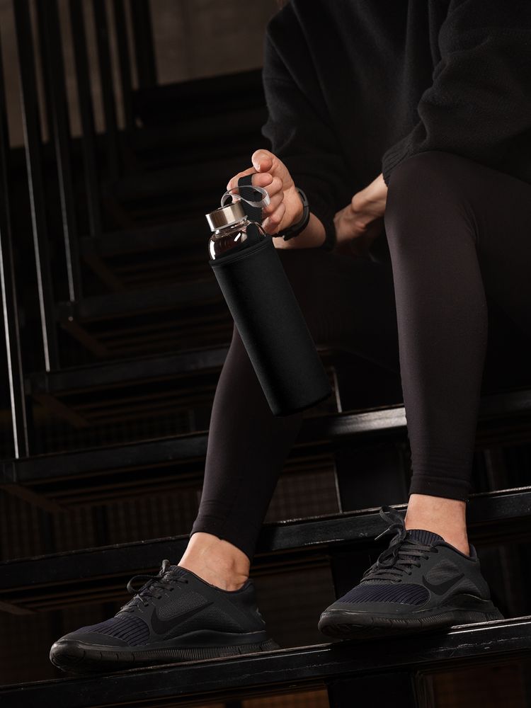 Бутылка для воды Sleeve Ace, черная — изображение 8