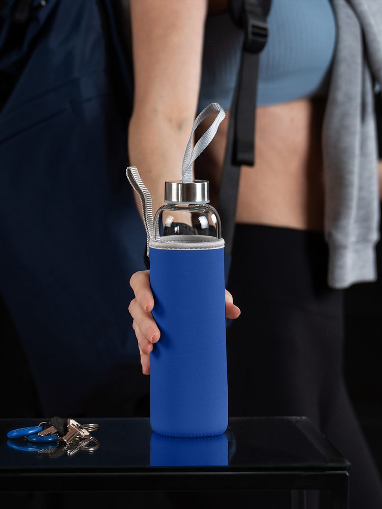 Бутылка для воды Sleeve Ace, синяя — изображение 7