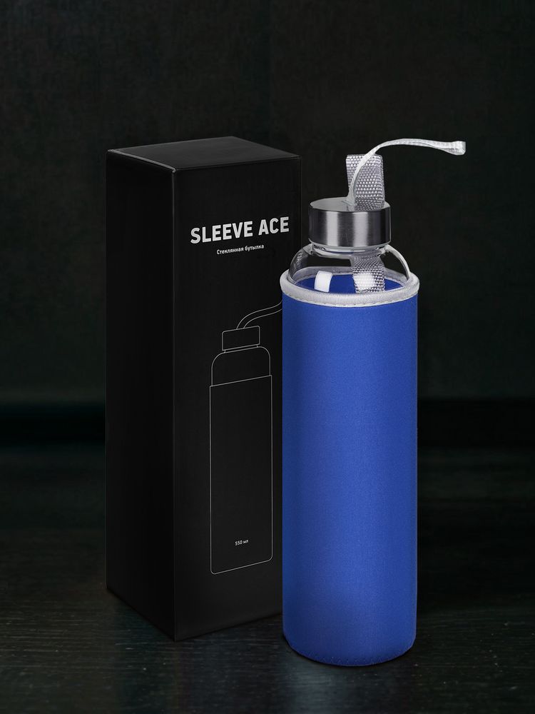 Бутылка для воды Sleeve Ace, синяя — изображение 8