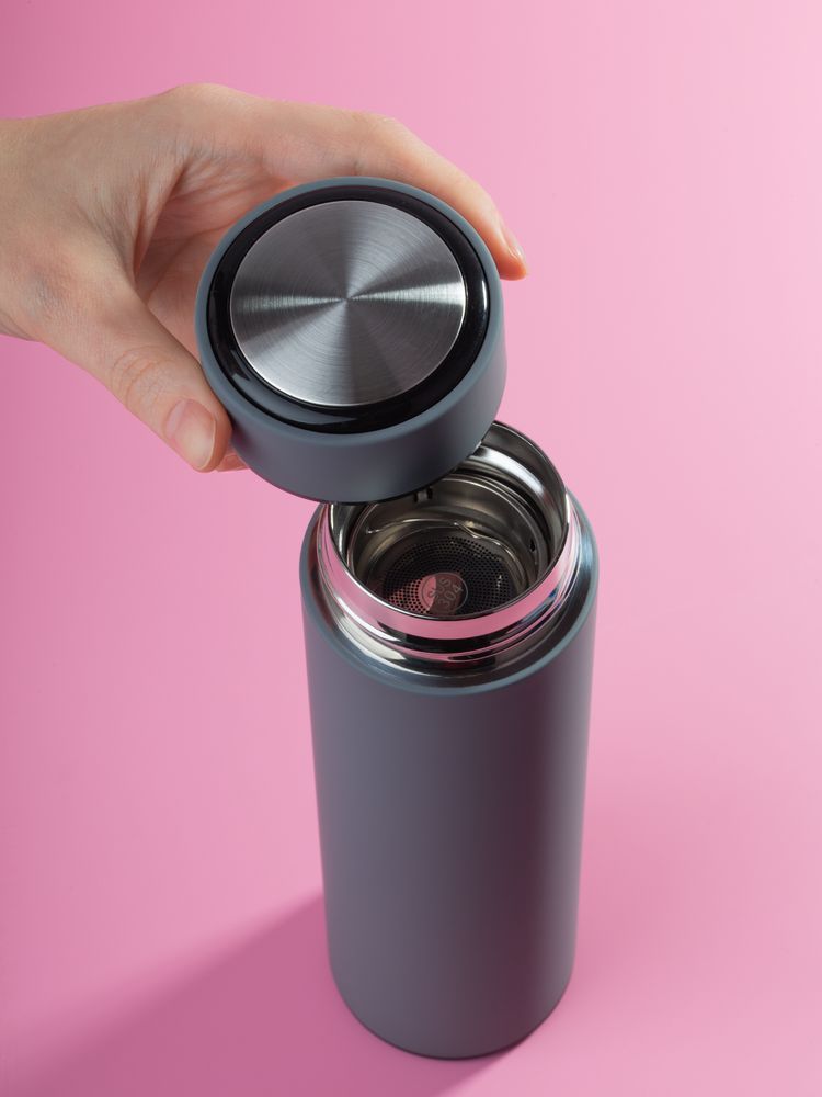 Термос с ситечком Percola, серый — изображение 3