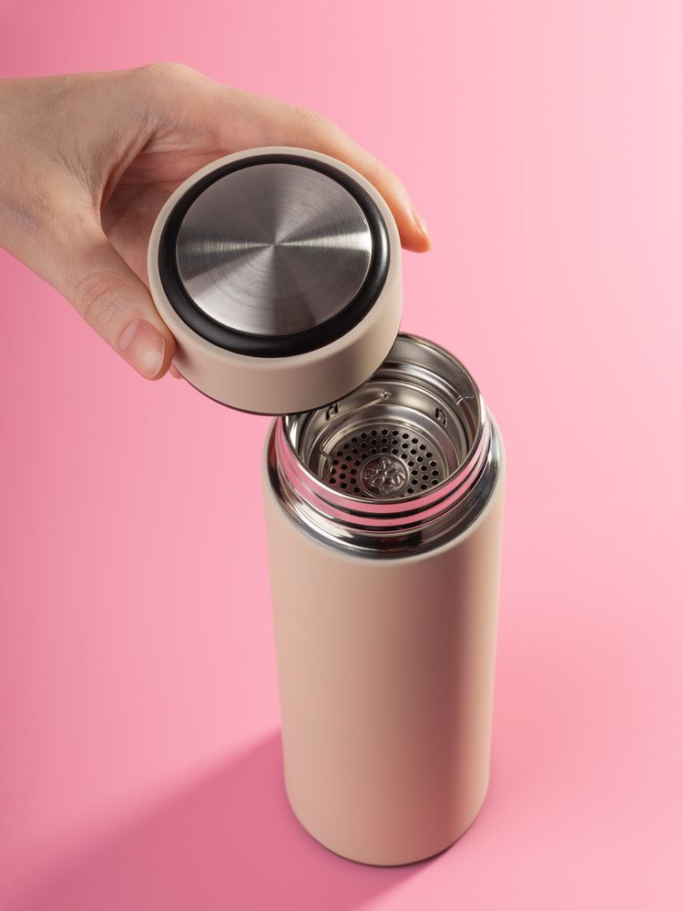 Термос с ситечком Percola, бежевый — изображение 3