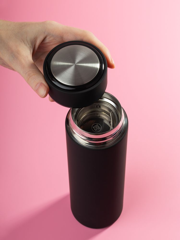 Термос с ситечком Percola, черный — изображение 3