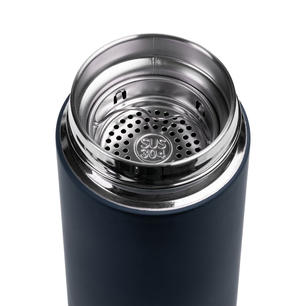 Термос с ситечком Percola, темно-синий — изображение 3