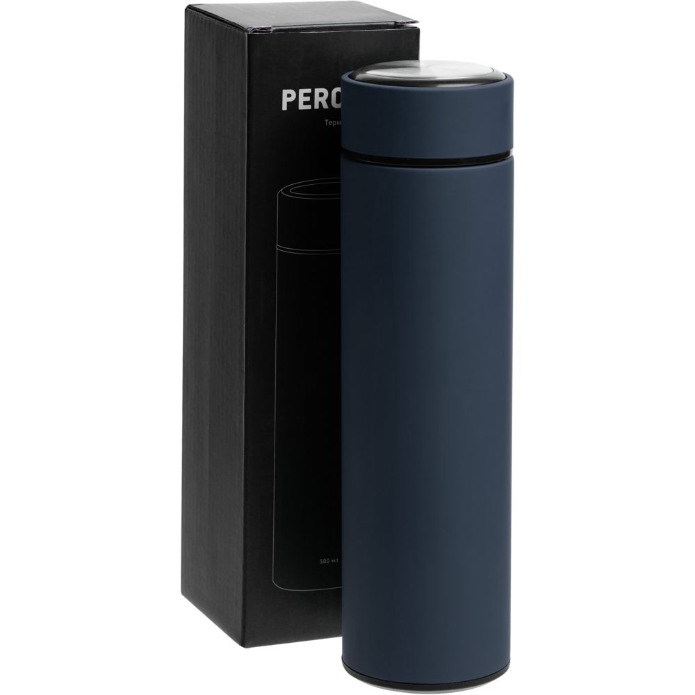 Термос с ситечком Percola, темно-синий — изображение 6