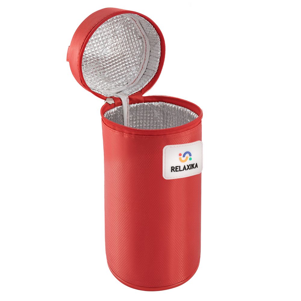 Термос Relaxika Duo 750 в чехле, стальной — изображение 6