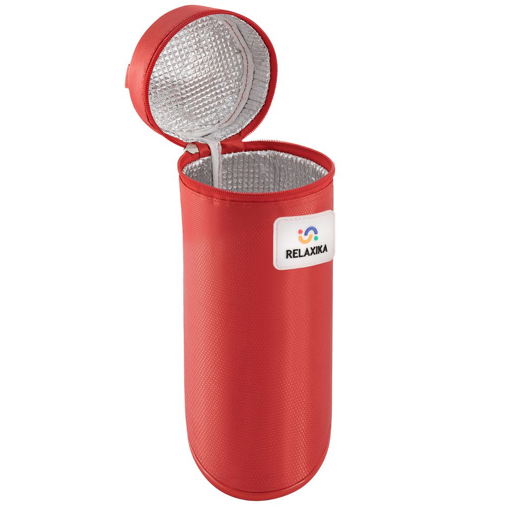 Термос Relaxika Duo 1200 в чехле, стальной — изображение 4