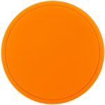 Лейбл из ПВХ Dzeta Round, L оранжевый неон