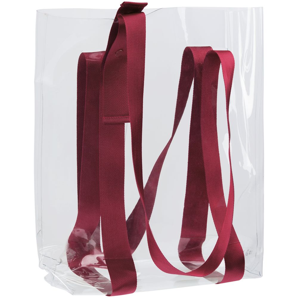 Шопер Clear Fest, прозрачный с красными ручками — изображение 3