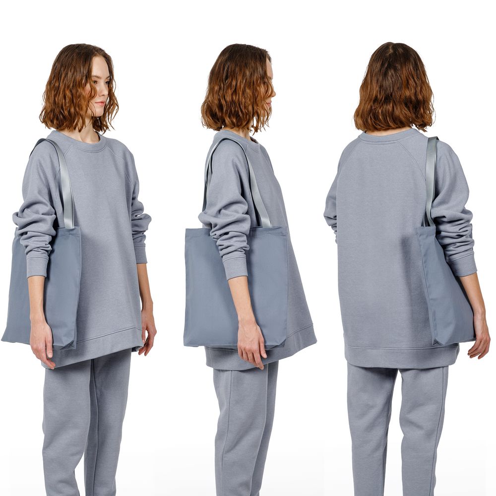 Шопер B4, серый с серыми ручками — изображение 5