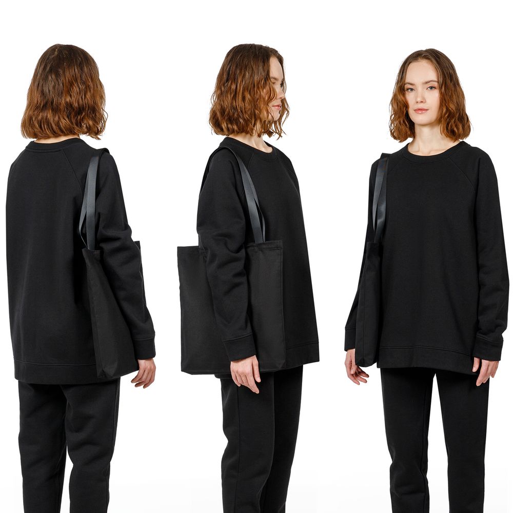 Шопер B4, черный с черными ручками — изображение 5