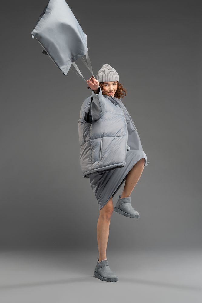 Шопер B3, серый с серыми ручками — изображение 6