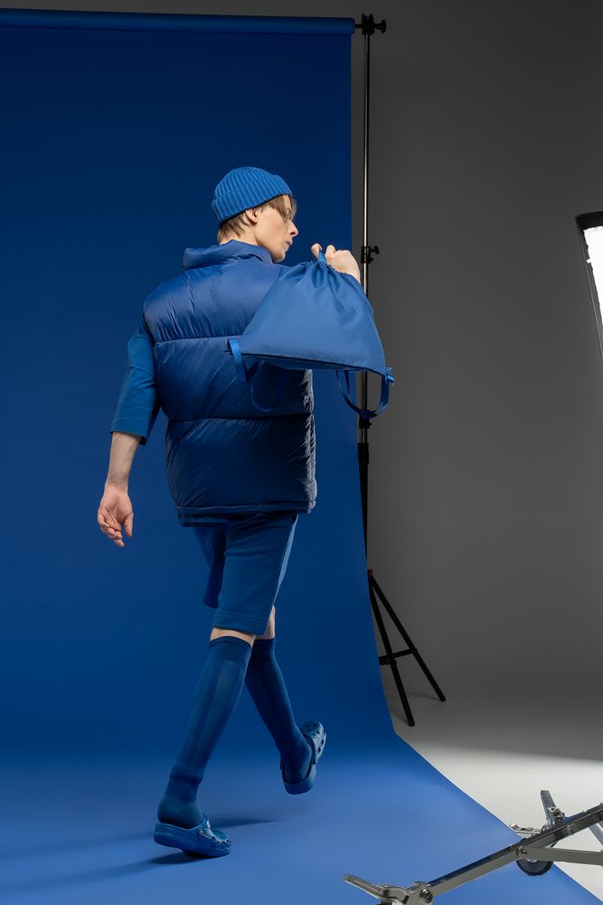 Основа для шопера-рюкзака B3, синяя — изображение 4