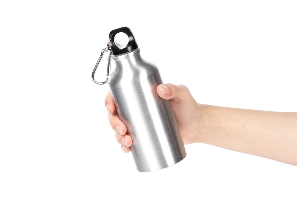 Бутылка для воды Funrun 400, серебристая — изображение 3