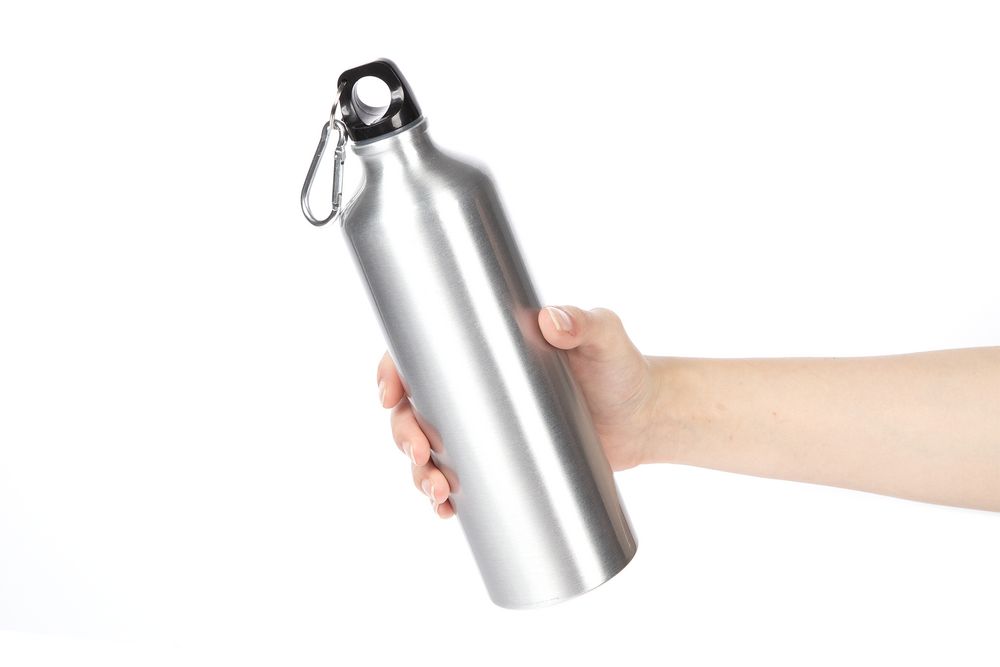 Бутылка для воды Funrun 750, серебристая — изображение 3