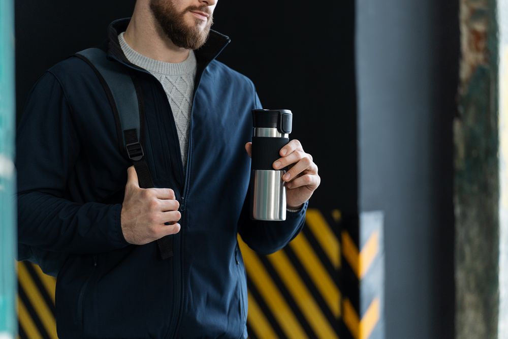 Термостакан Tralee XL, серебристый — изображение 9