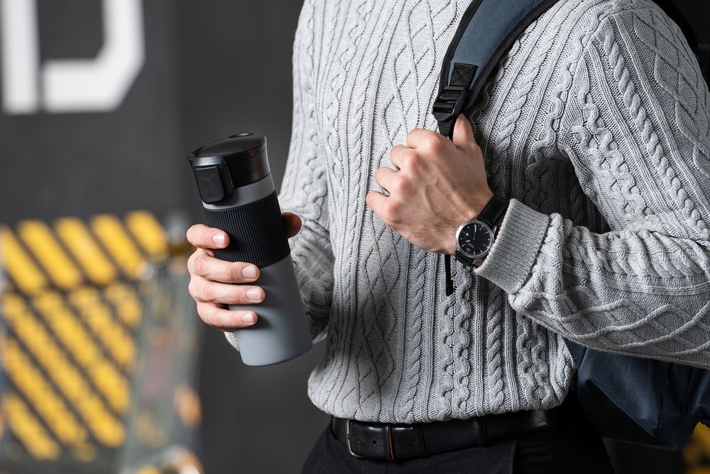 Термостакан Tralee XL, серый — изображение 9