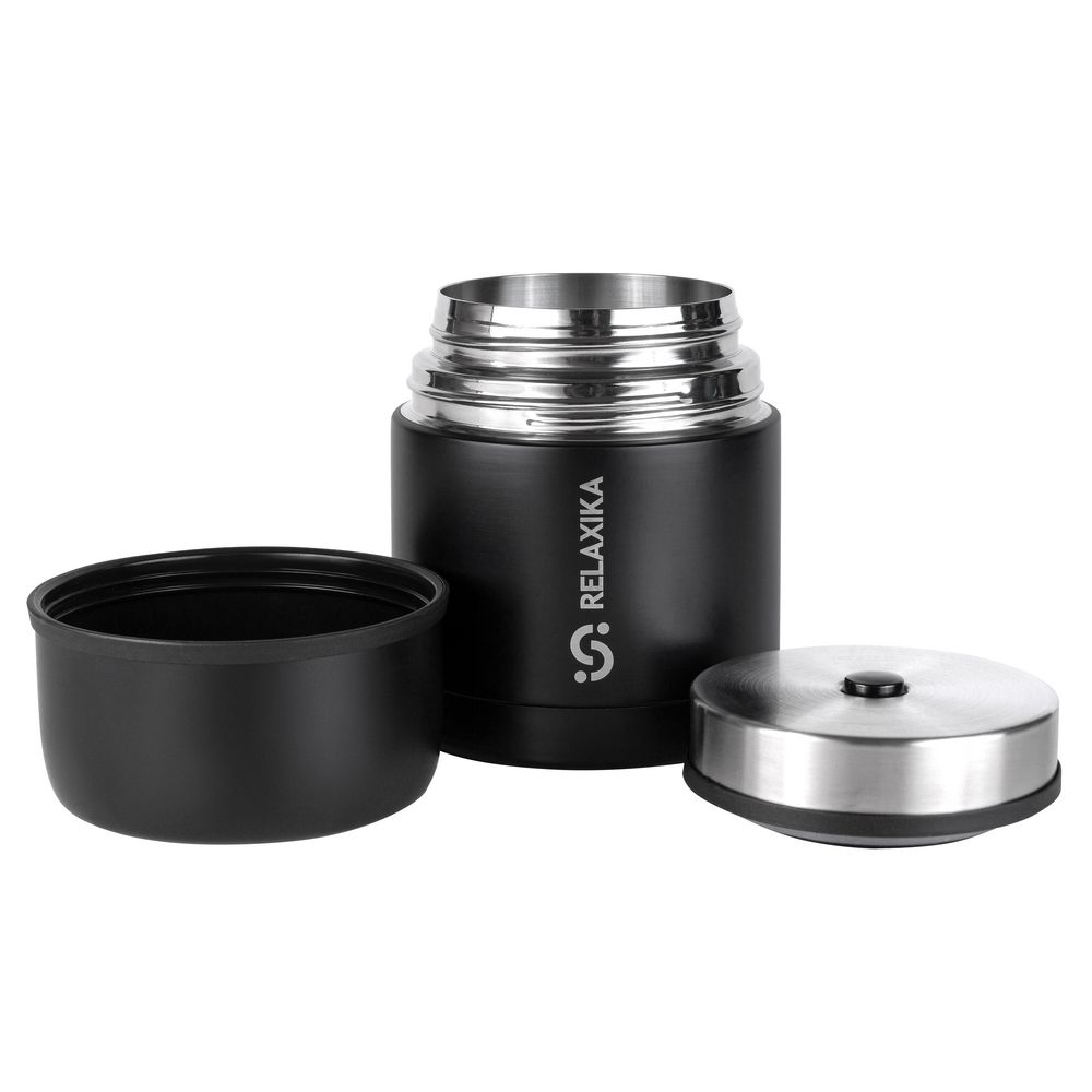 Термос для еды Relaxika 500, черный — изображение 5