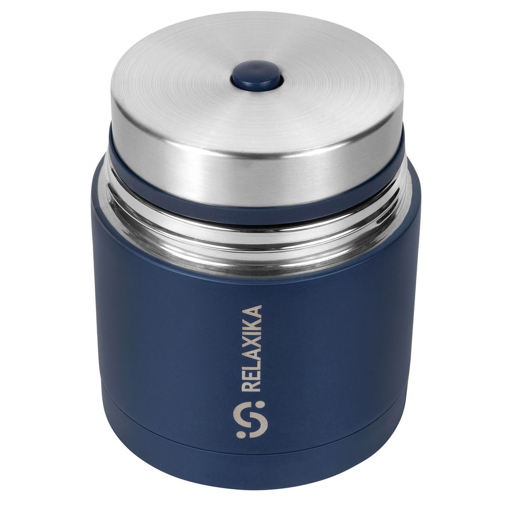 Термос для еды Relaxika 500, темно-синий — изображение 3