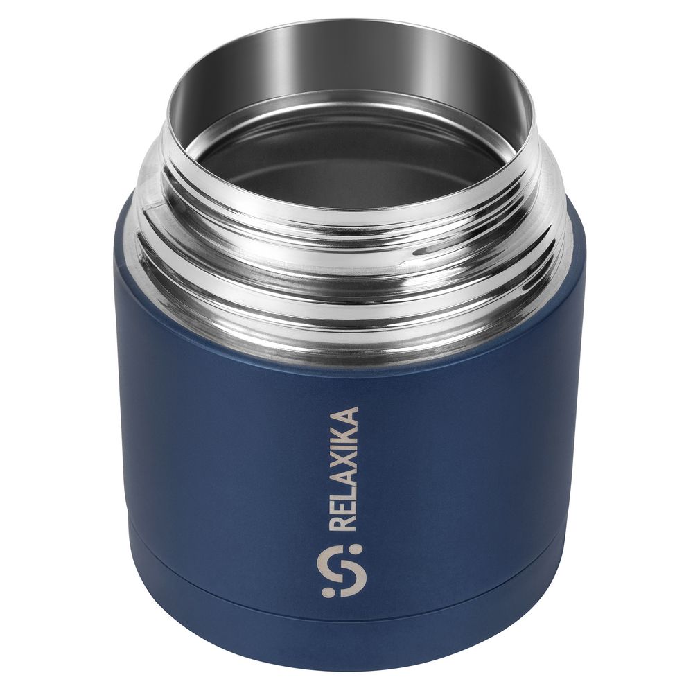 Термос для еды Relaxika 500, темно-синий — изображение 4