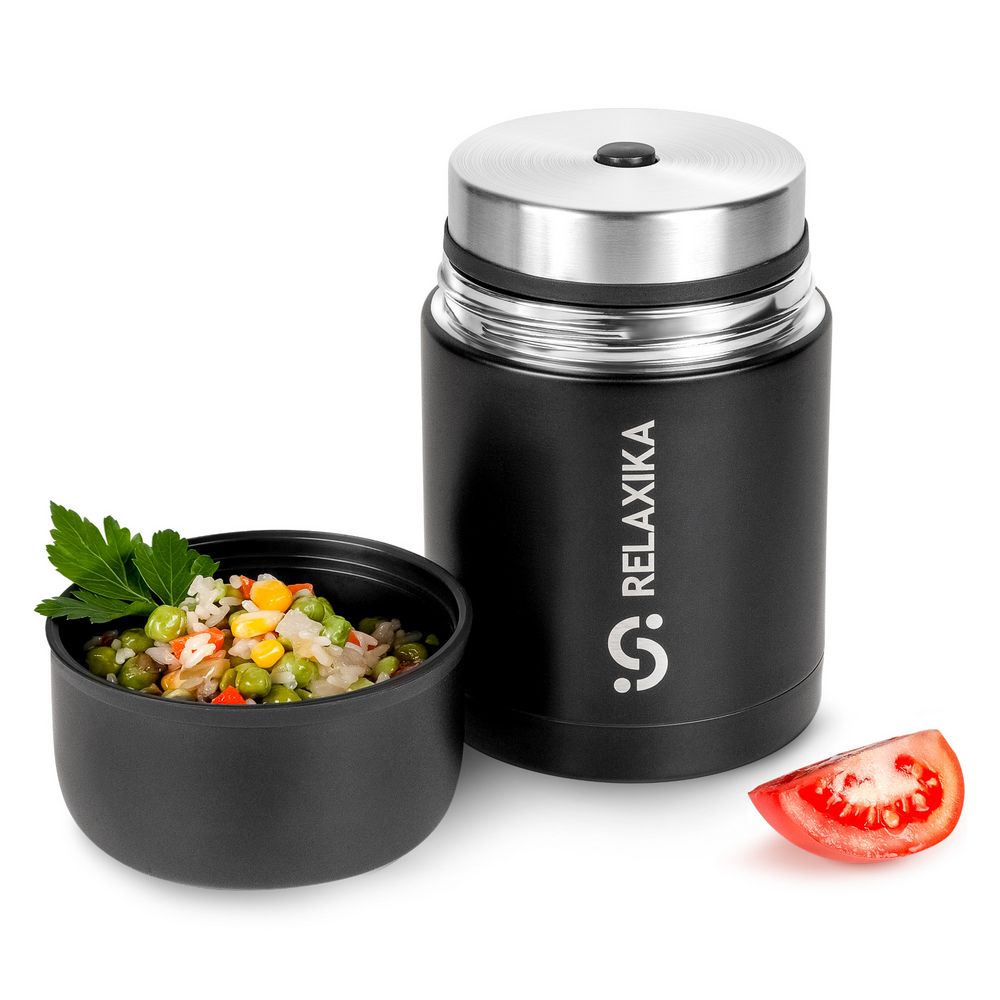 Термос для еды Relaxika 700, черный — изображение 6