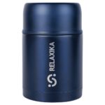 Термос для еды Relaxika 700, темно-синий