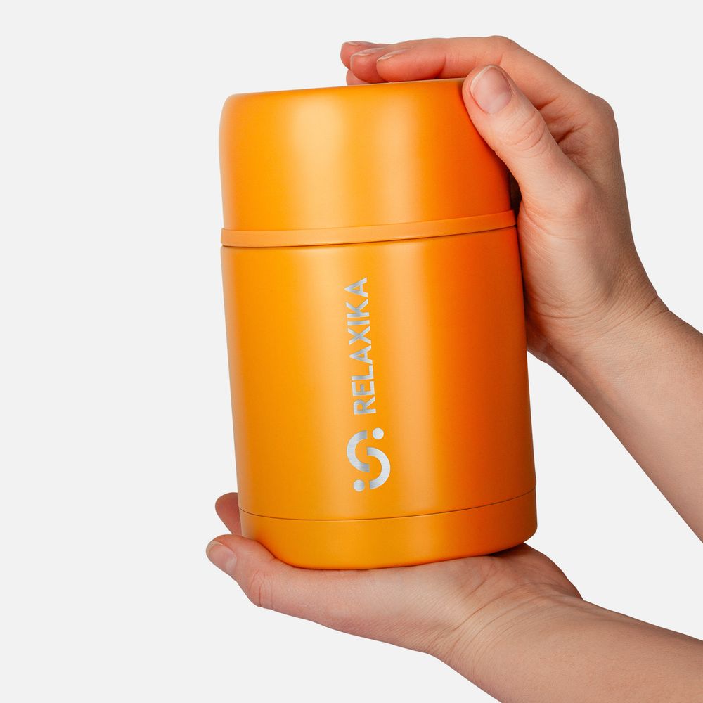 Термос для еды Relaxika 700, желтый — изображение 6