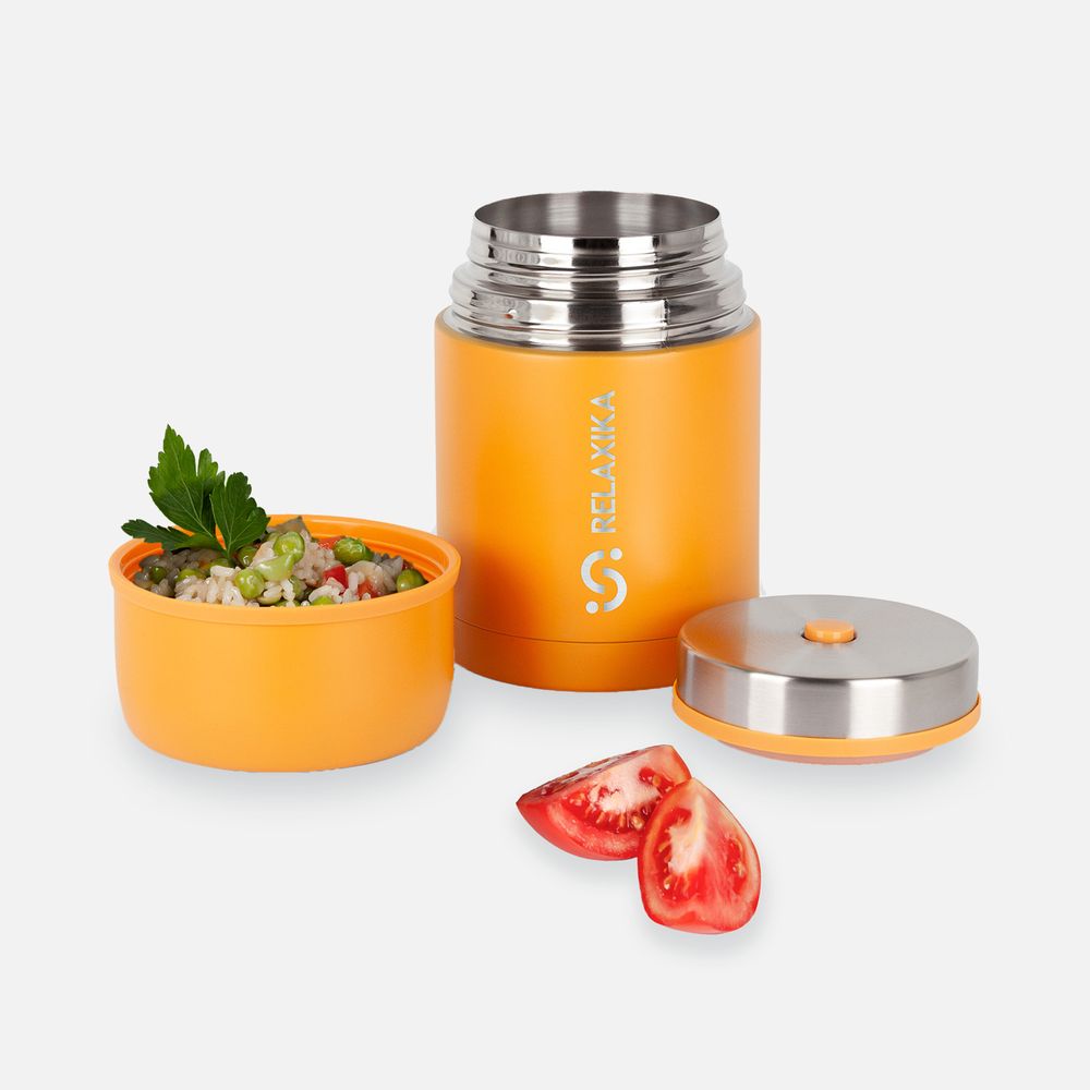 Термос для еды Relaxika 700, желтый — изображение 5