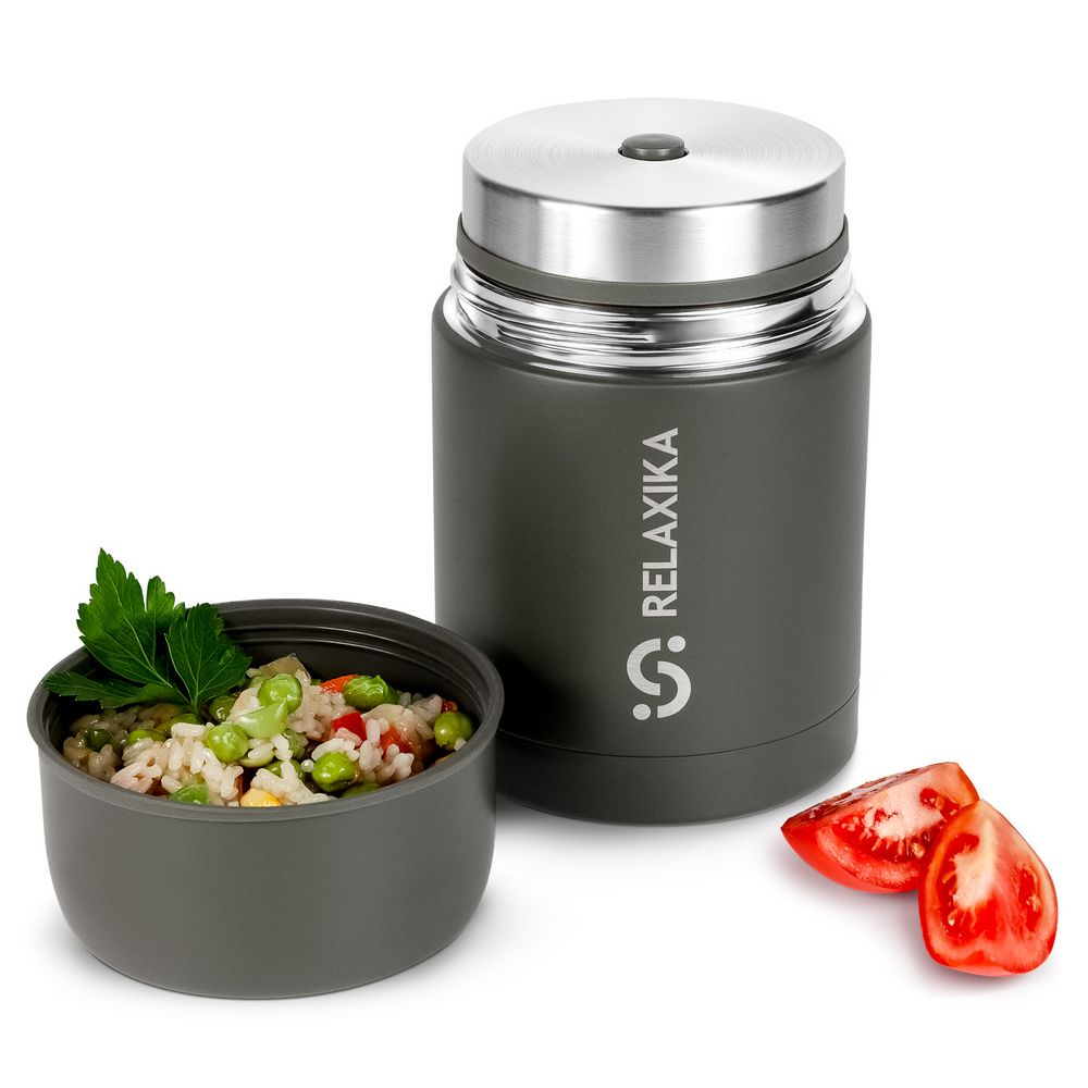 Термос для еды Relaxika 700, хаки — изображение 7