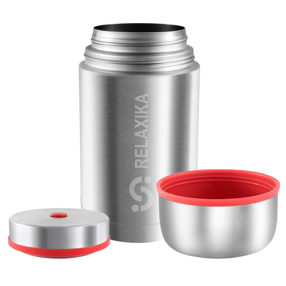 Термос для еды Relaxika 1000, стальной — изображение 4