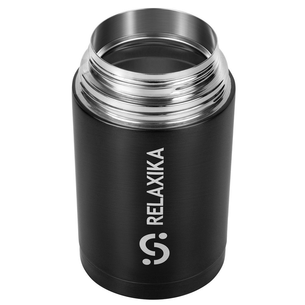 Термос для еды Relaxika 1000, черный — изображение 4