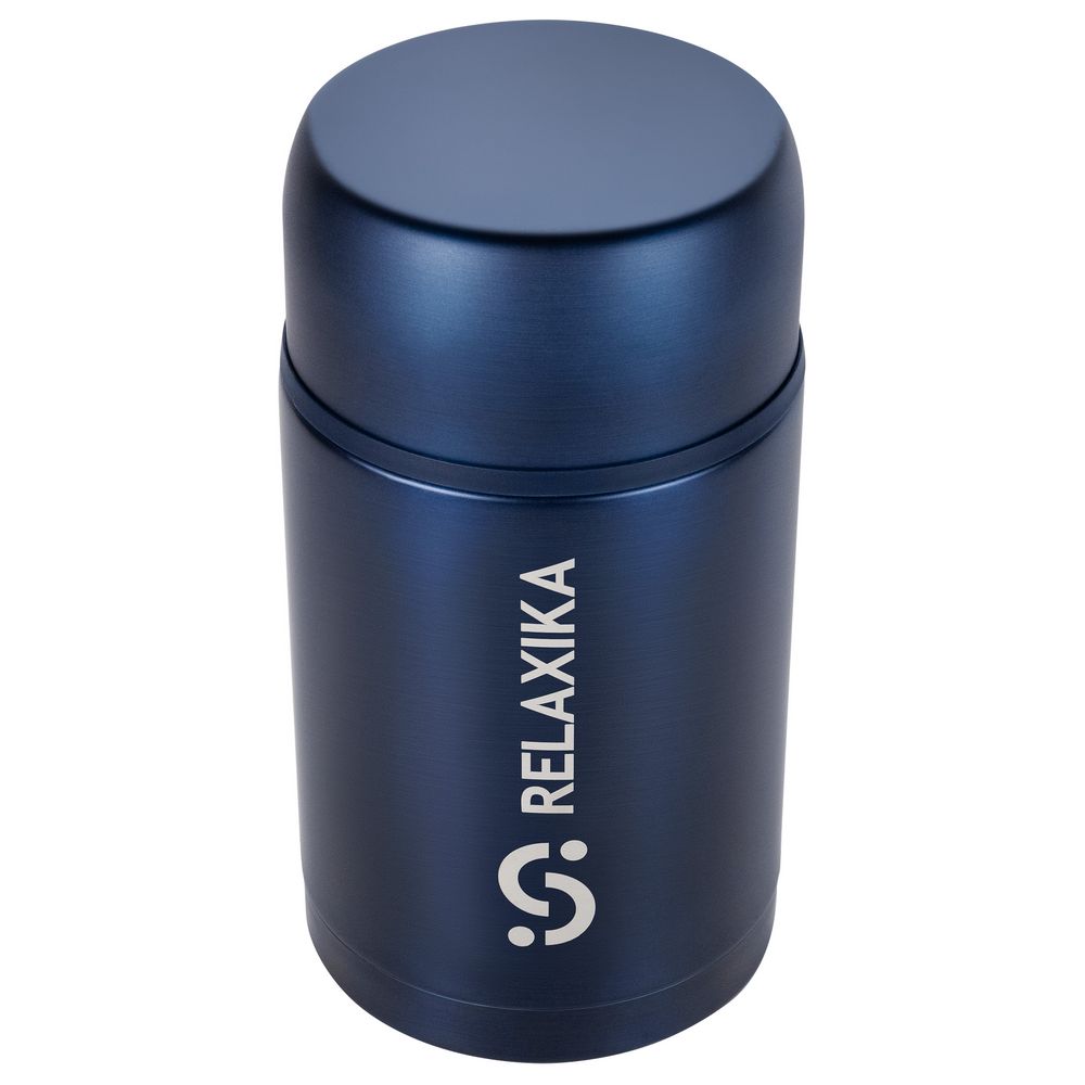 Термос для еды Relaxika 1000, темно-синий — изображение 2