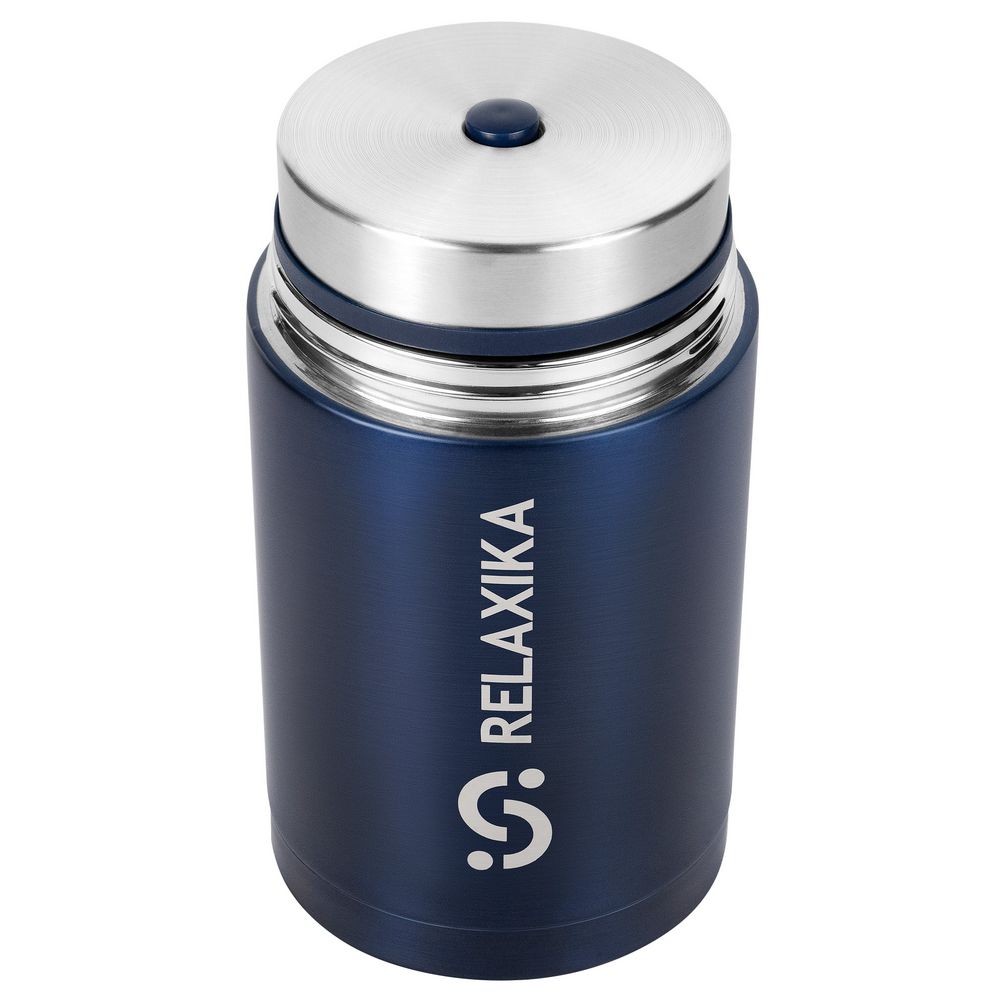 Термос для еды Relaxika 1000, темно-синий — изображение 3