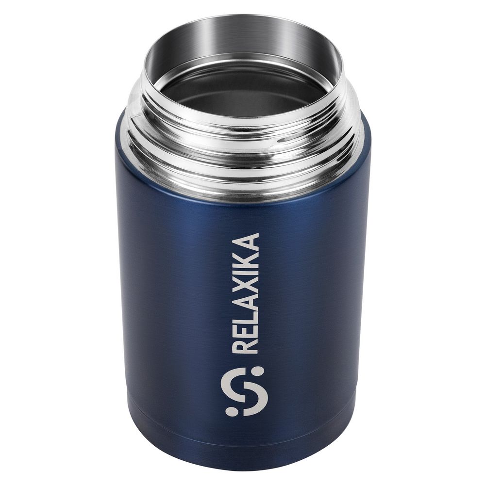 Термос для еды Relaxika 1000, темно-синий — изображение 4