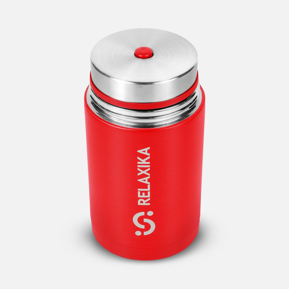 Термос для еды Relaxika 1000, красный — изображение 3