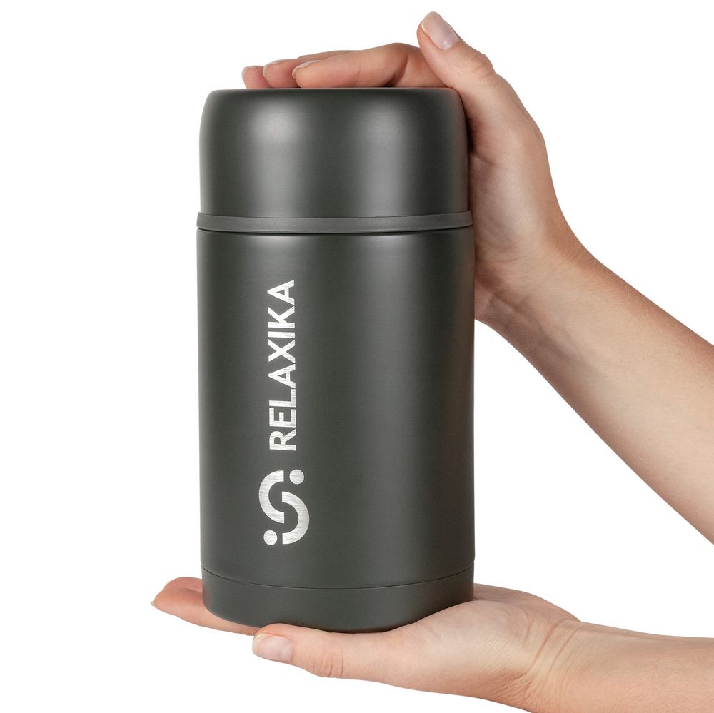 Термос для еды Relaxika 1000, хаки — изображение 6