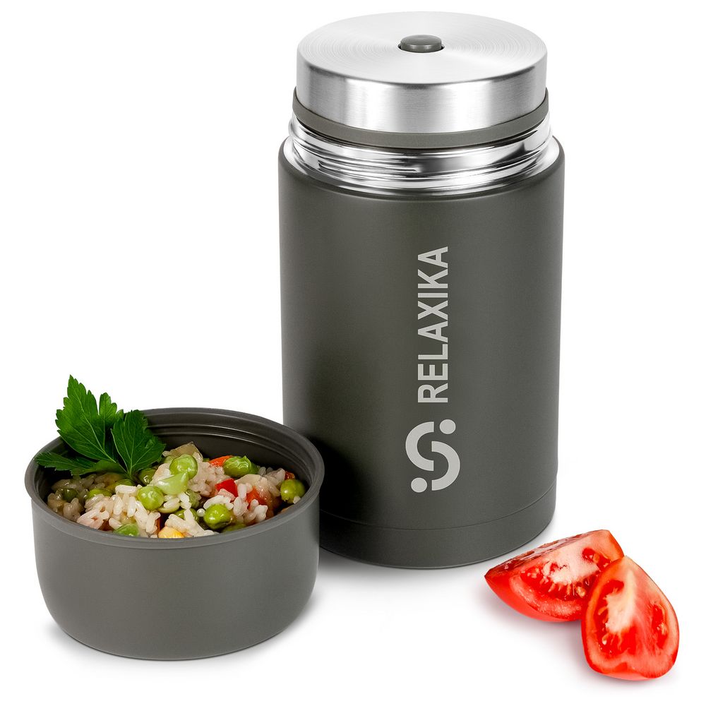 Термос для еды Relaxika 1000, хаки — изображение 7