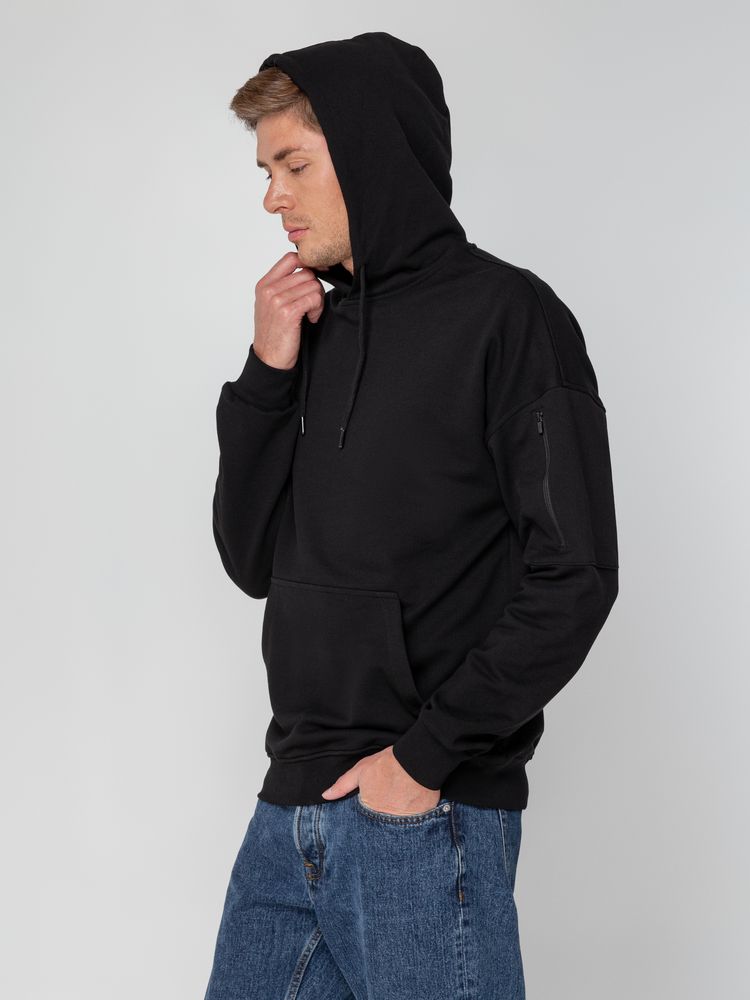 Худи унисекс Hand Some, черное — изображение 14