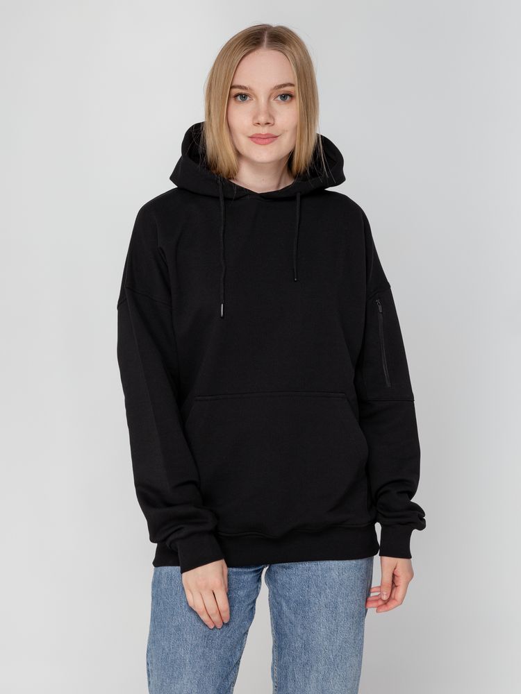 Худи унисекс Hand Some, черное — изображение 8