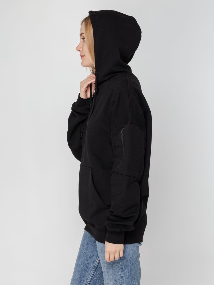 Худи унисекс Hand Some, черное — изображение 10