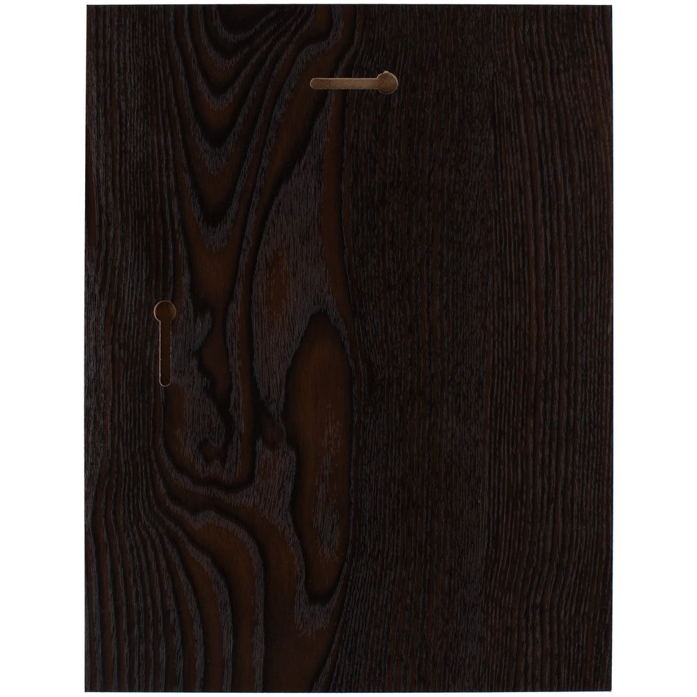 Плакетка Plaque, большая, венге с золотистой пластиной — изображение 3