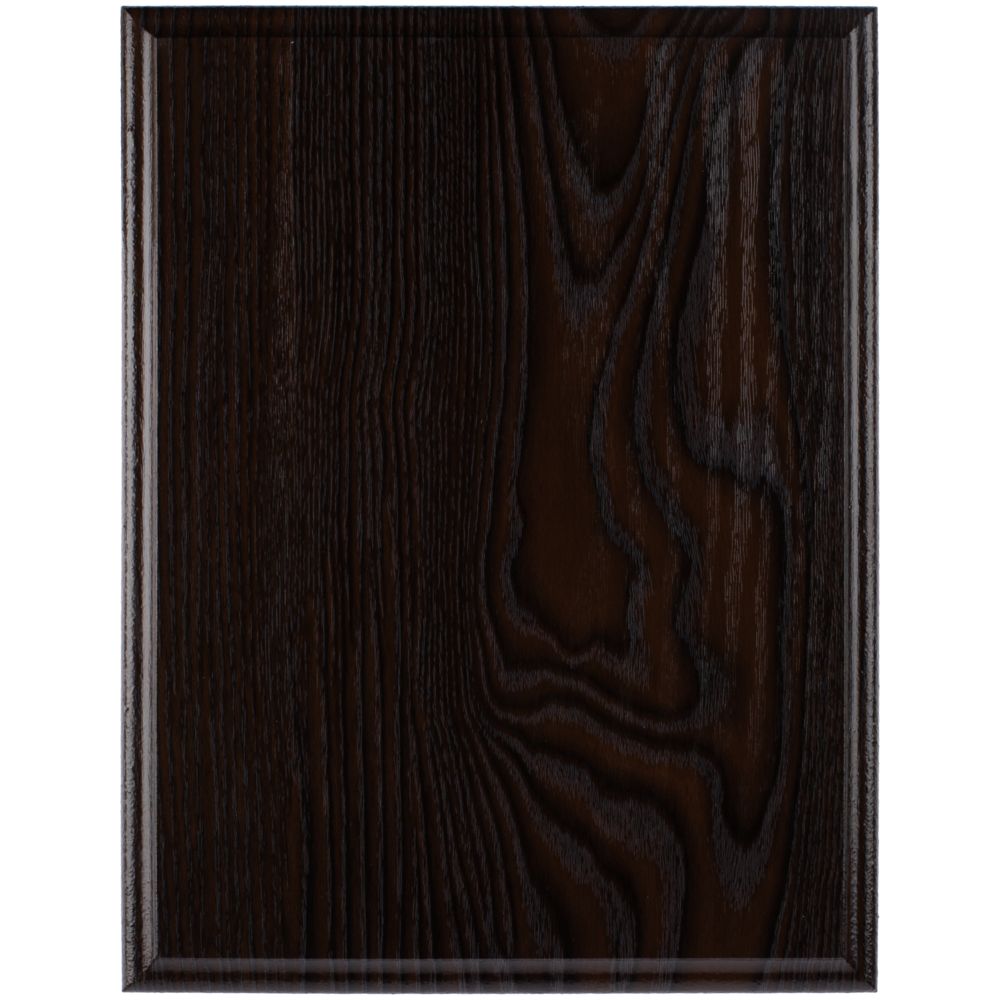 Плакетка Plaque, большая, венге с серебристой пластиной — изображение 2