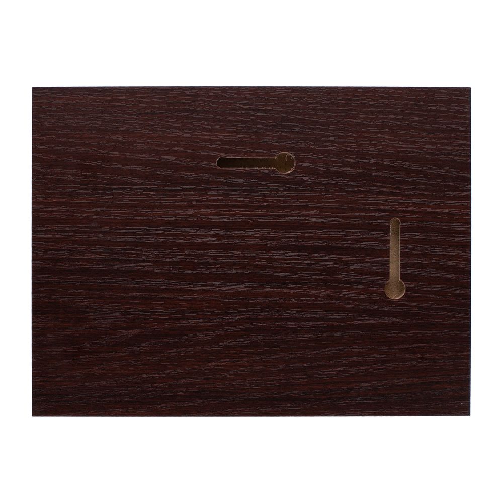 Плакетка Plaque, малая, вишня с золотистой пластиной — изображение 3