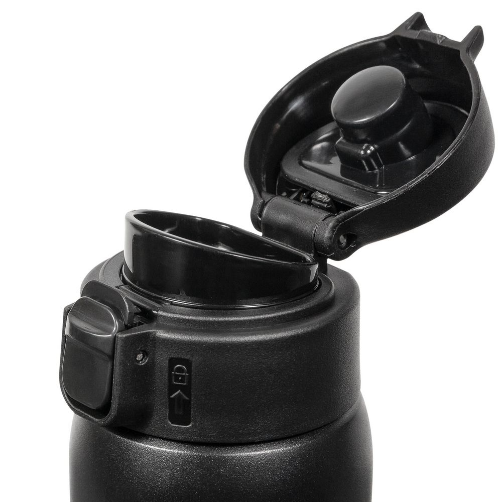 Термокружка Relaxika, ver.2, черная — изображение 4