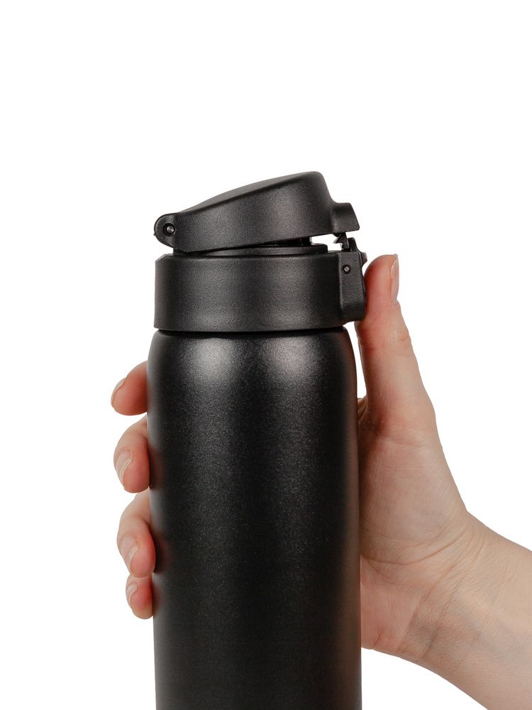 Термокружка Relaxika, черная — изображение 5